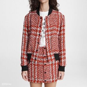 Rag & Bone Disney’s Cruella Tweed Bomber Jacket Size S